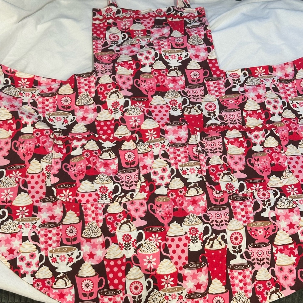 Minerva Brown and Pink Polka Dot Fabric